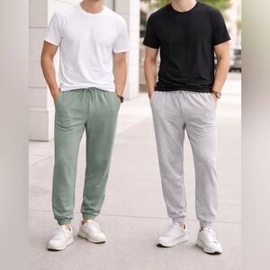 2 Pack Extra Large Joggers. Light Green and Gray. NWOT